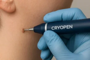 Person receiving skin tag removal Barrow