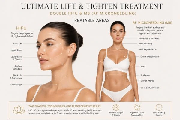 Areas of the body that can be treated - ultimate skin tighten treatment Barrow